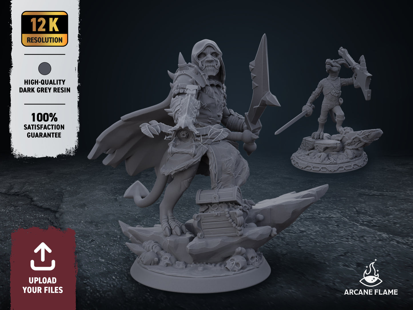 Resin 3d printing service for TTRPG miniatures
