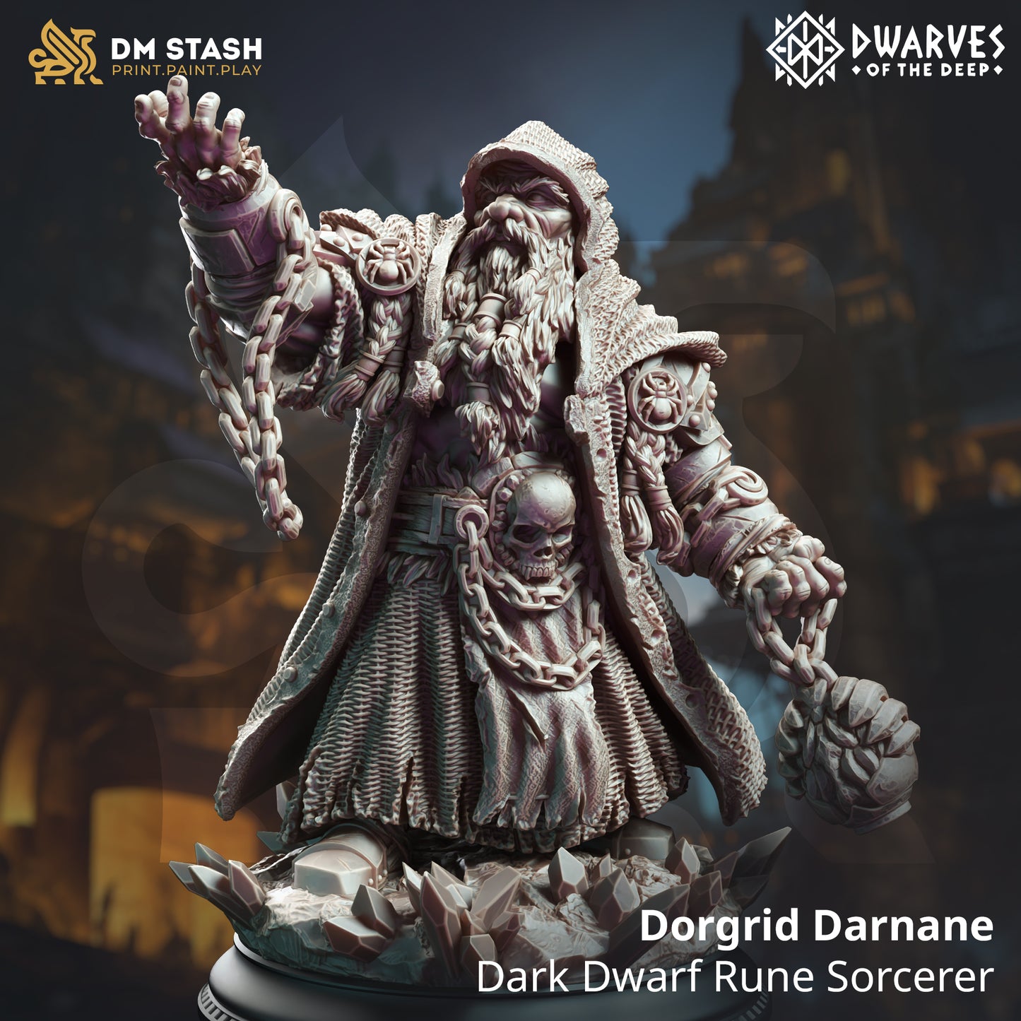 Dorgrid Darnane – Dark Dwarf Rune Sorcerer