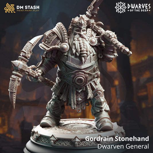Gordrain Stonehand – Dwarven General