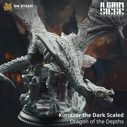 Kuriazor the Dark-Scaled – Dragon of the Depths