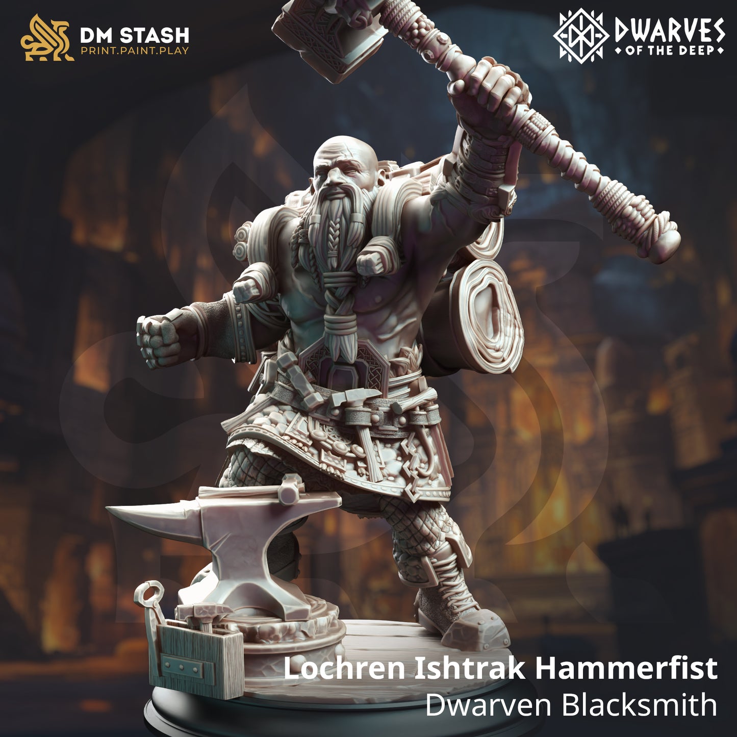 Lochren Ishtrak Hammerfist – Dwarven Blacksmith