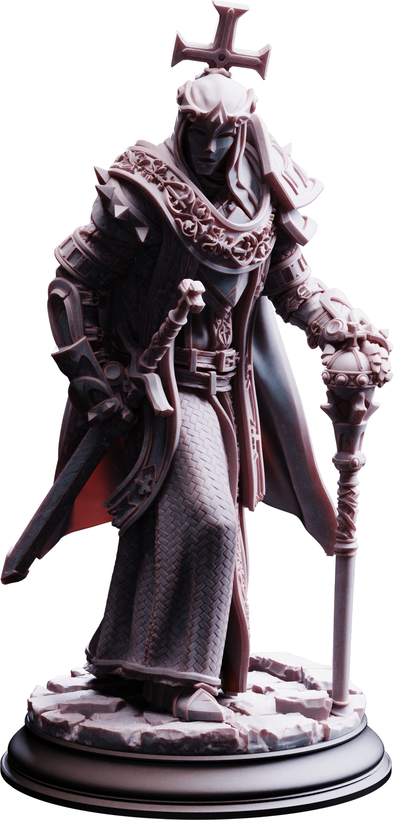 Arch Paladin Tyrius III, Will of Erdrydion, miniature render