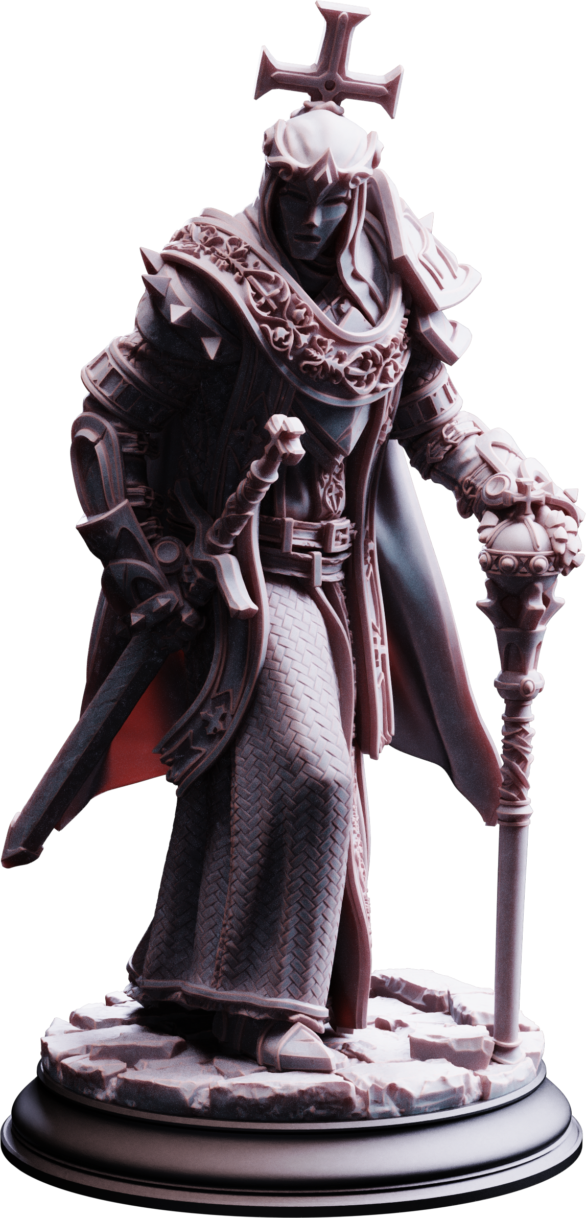 Arch Paladin Tyrius III miniature render