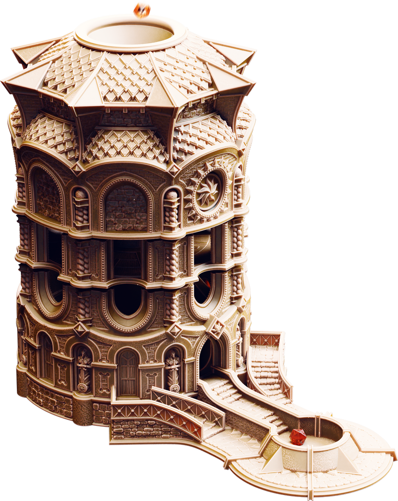 The Spire of Glanion, Sunspire Temple dice tower render